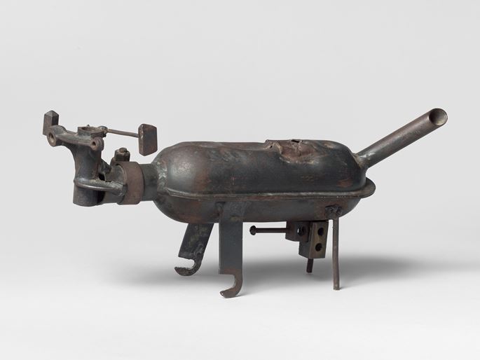 Georges Jouve - Unique sculpture, Toro, made with mechanical parts | MasterArt